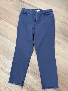 Nine West Women's Navy Cropped Straight Jeans